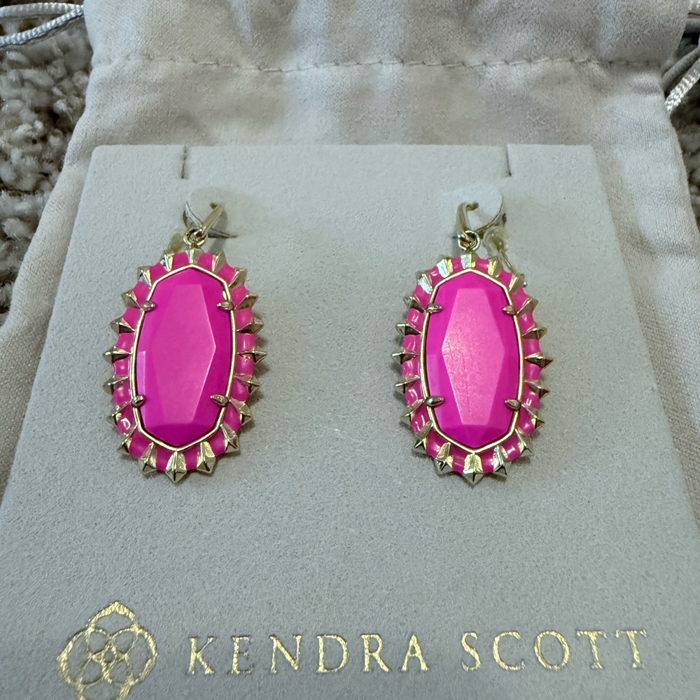 Kendra Scott Pink Kelsey Earrings
